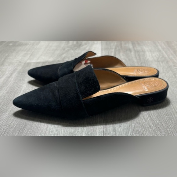 Tory Burch Women's Rosalind Pointed Toe Mules in Black - Picture 3 of 7